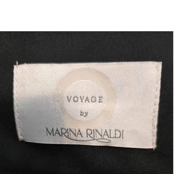 Voyage by Marina Rinaldi Black Wool Blend Business Women's Skirt 31 US 22 - Picture 3 of 5